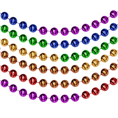 33" Rainbow Segmented Bead Necklace