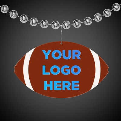 2 1/2" Football Plastic Medallion Badge(Digi-Printed)