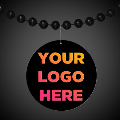 2 1/2" Black Plastic Medallion Badge(Digi-Printed)